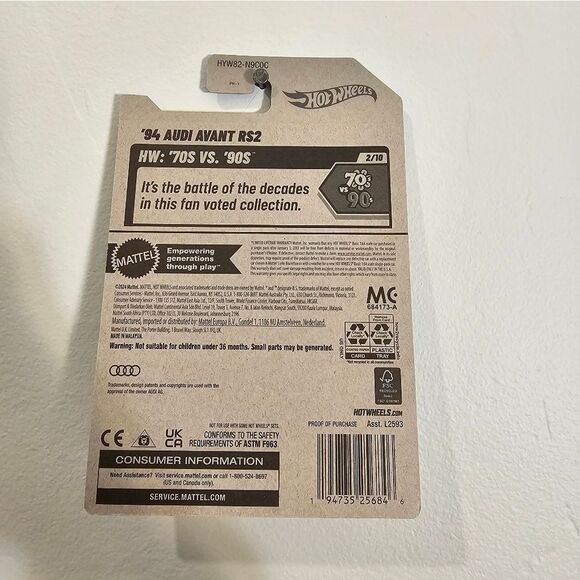 94 Audi Avant RS2 RS 2 Station Wagon Hot Wheels Factory Fresh 2024 Hotwheels - Picture 5 of 5